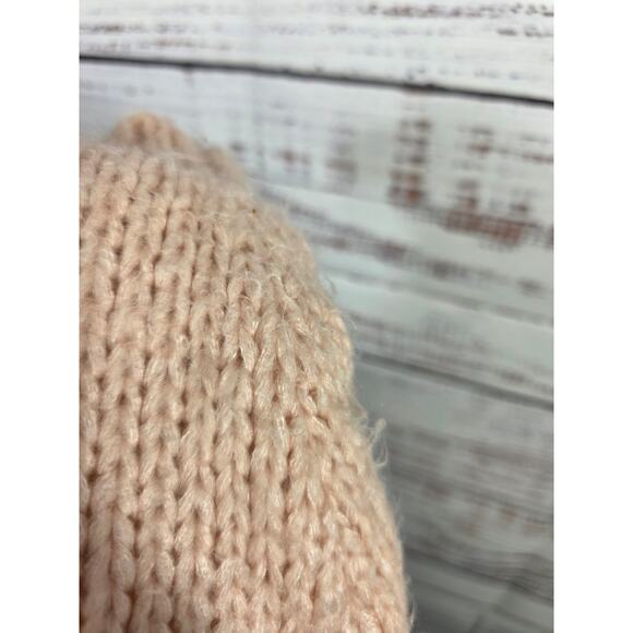 Abercombie and Fitch Sweater Women's Medium Pink Knit ribbed - Picture 6 of 6
